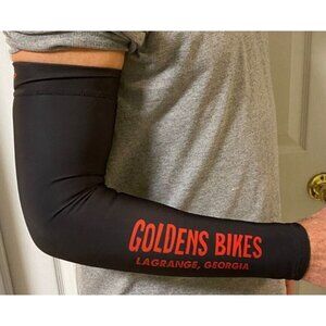 Custom Bontrager Thermal Arm Warmers Black with Bike shop Logo multiple sizes